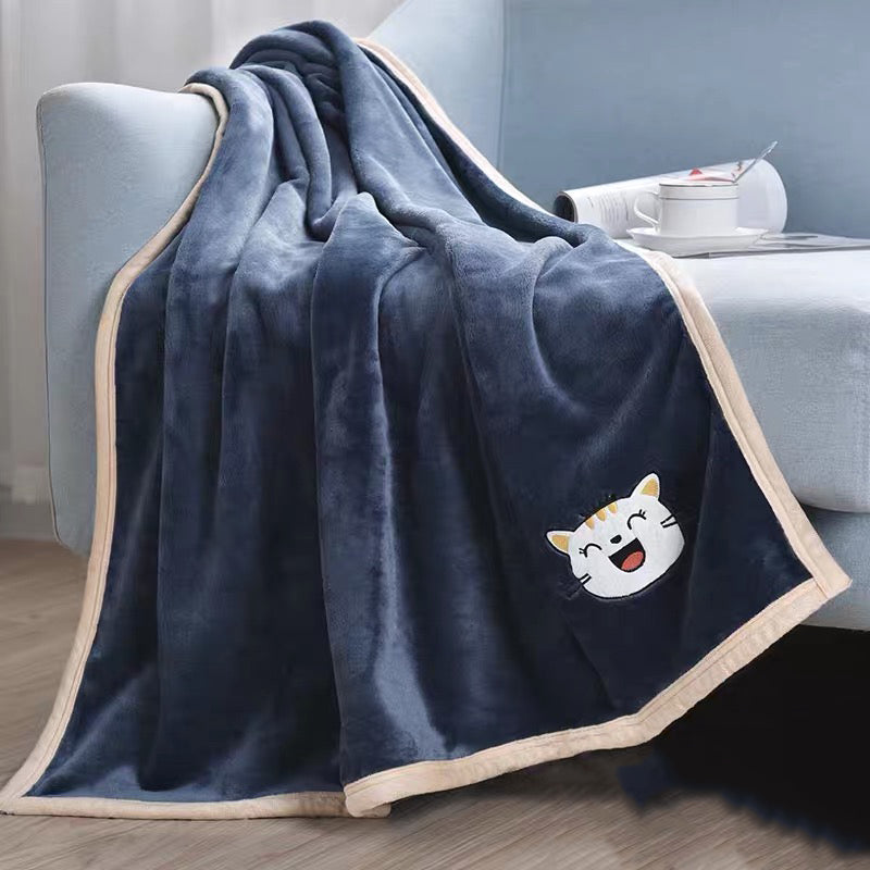 Experience Ultimate Comfort with Our Pet Thicken Warm Flannel Sleeping Blanket