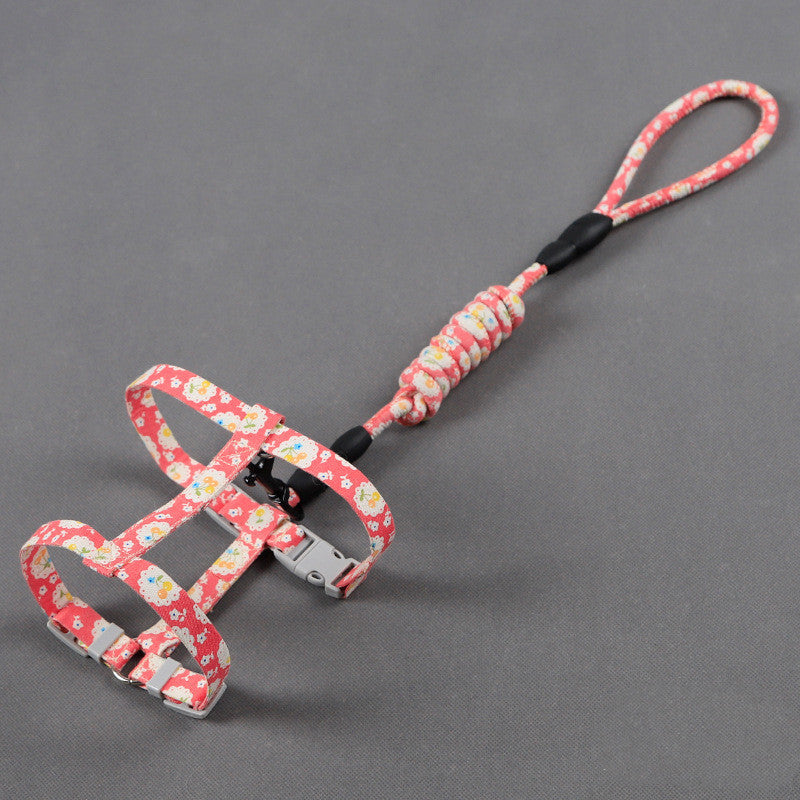 Discover the Joy of Walking Your Cat with the Simple Pet Print Anti-Stroke Cat Leash