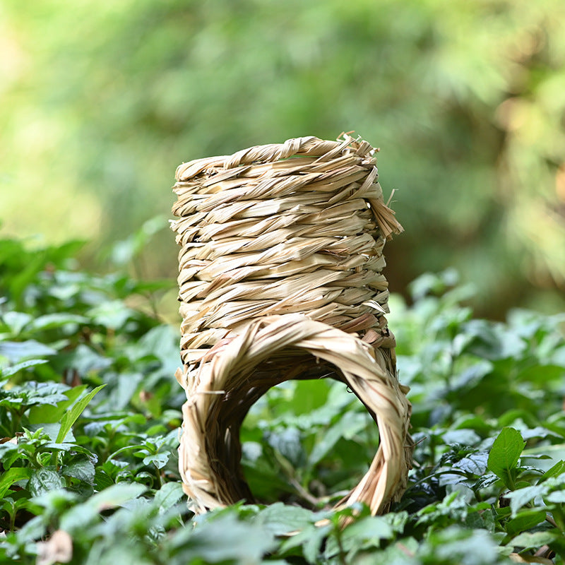 Porous Escape Pipe Straw Hamster Rabbit Toy Nest