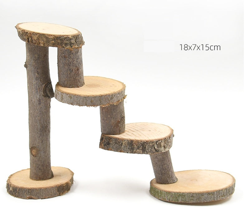 New Hamster Climbing Ladder Wood Chewing Toy