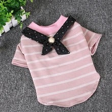 Pet striped cotton t-shirt