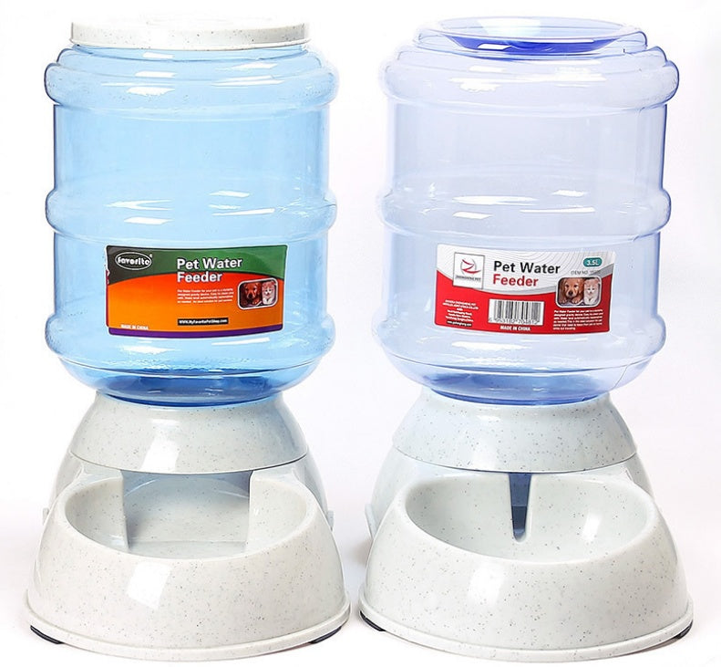 Plastic Pets Dog Food Bowl Water Dispenser