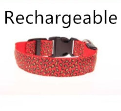 Adjustable Nylon Leopard Pet Collar