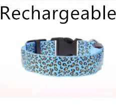 Adjustable Nylon Leopard Pet Collar