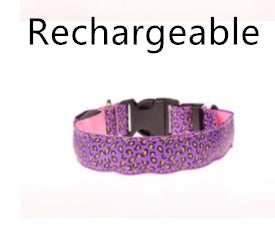 Adjustable Nylon Leopard Pet Collar