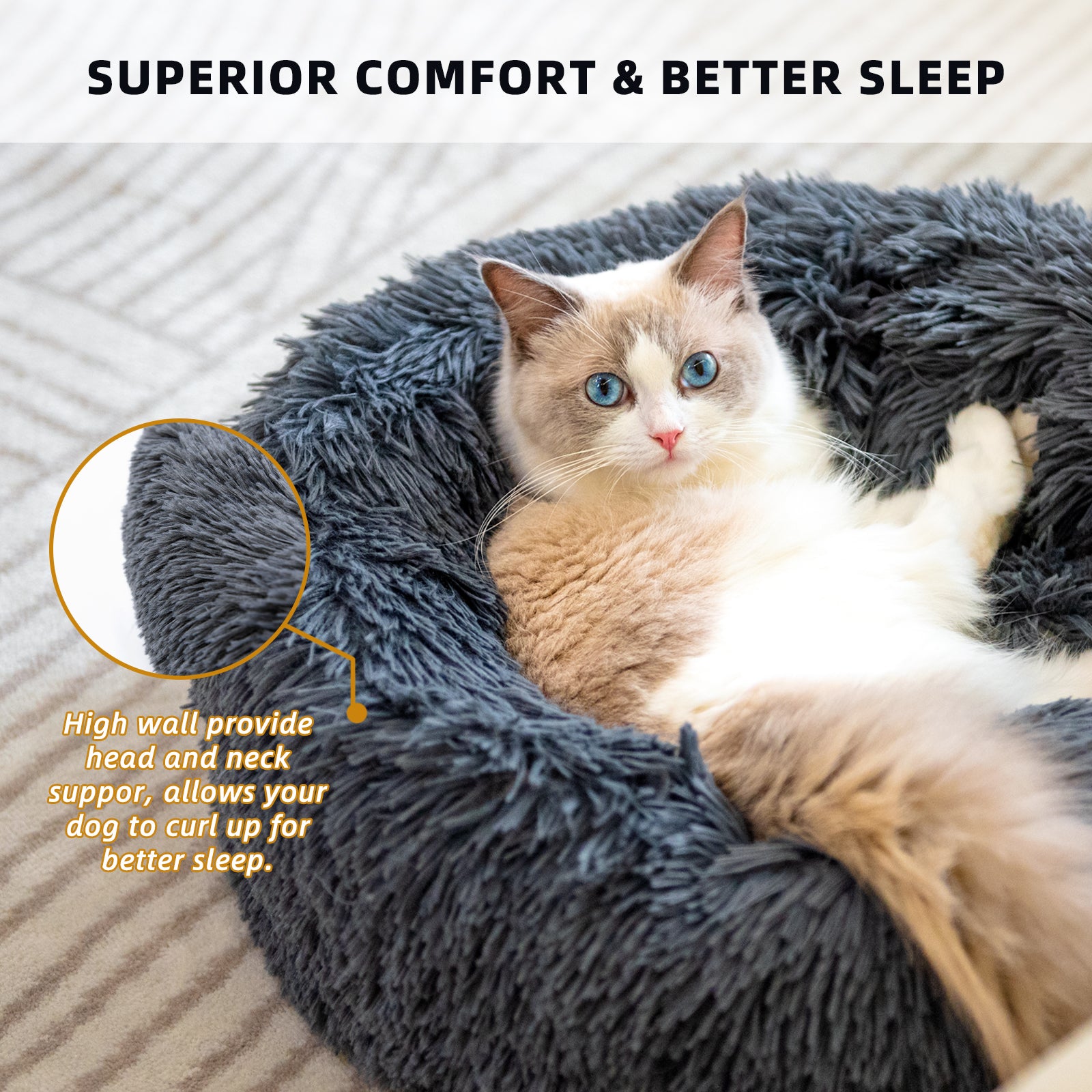 Dog Beds For Small Dogs Round Plush