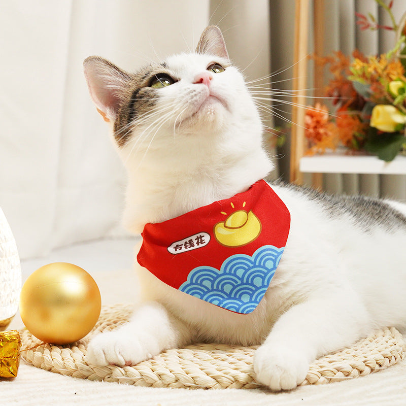 Adjustable Triangular Binder Decorations Pet Scarf Bib Supplies