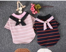 Pet striped cotton t-shirt