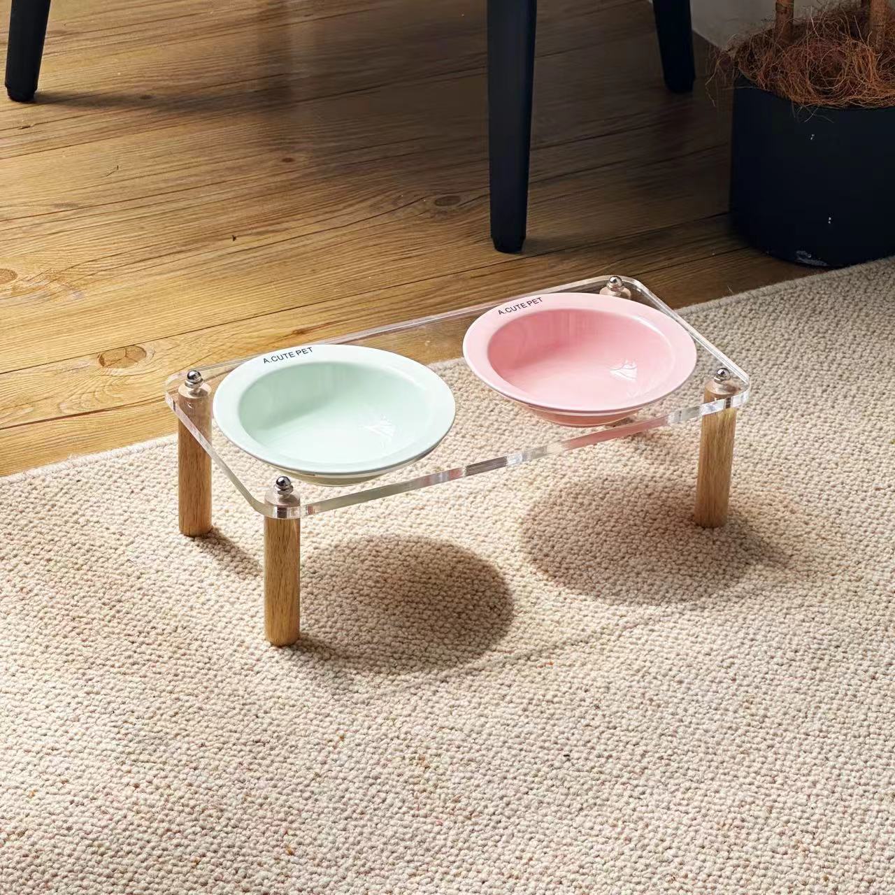 Cat Water Bowl Dog Basin Anti-tumble