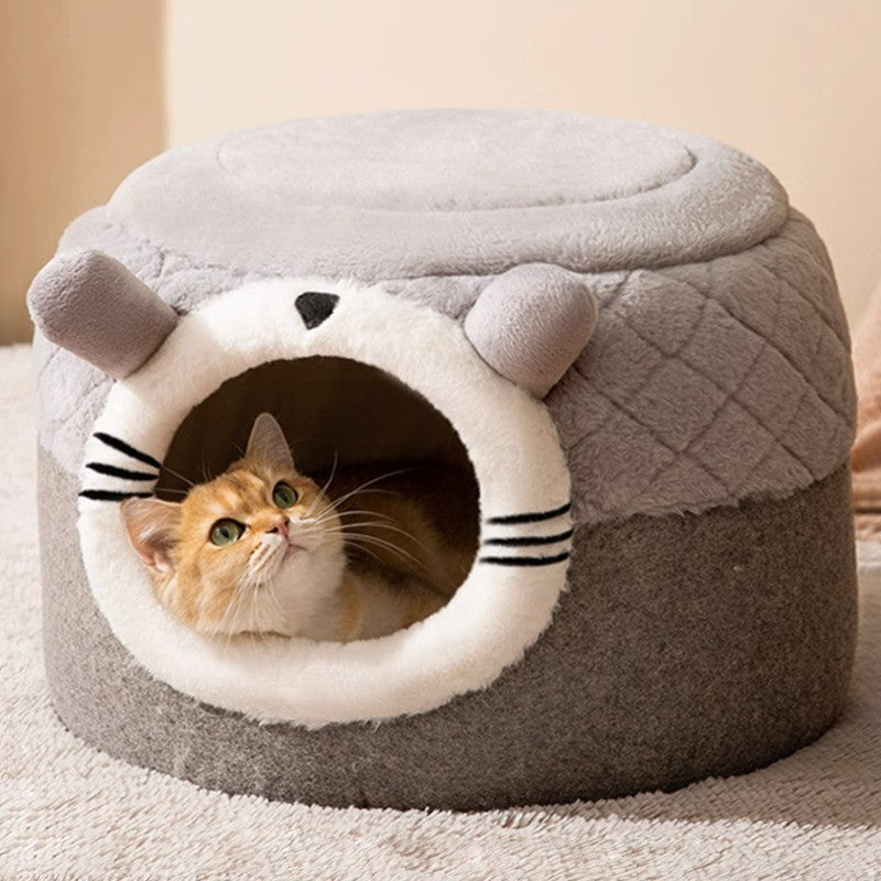 Pumpkin Dog Closed Windproof Pet Bed