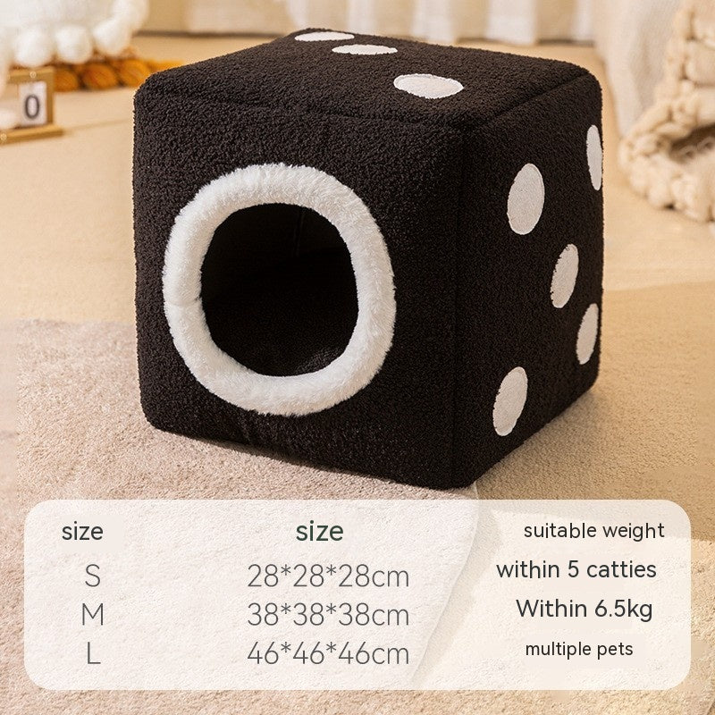 Pumpkin Dog Closed Windproof Pet Bed