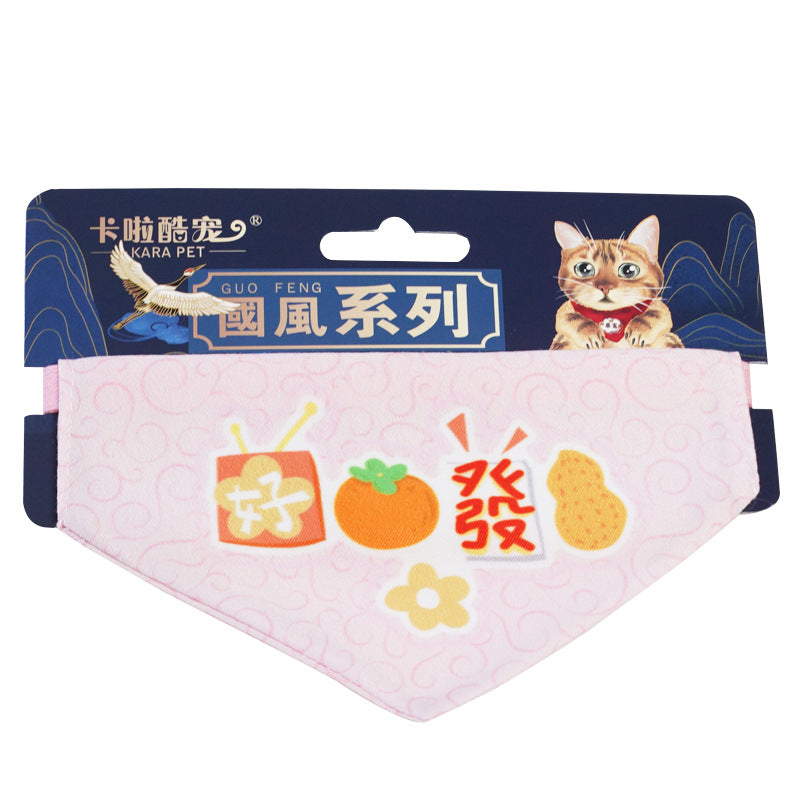 Adjustable Triangular Binder Decorations Pet Scarf Bib Supplies