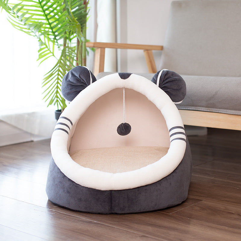 closed cat litter kennel winter plus velvet