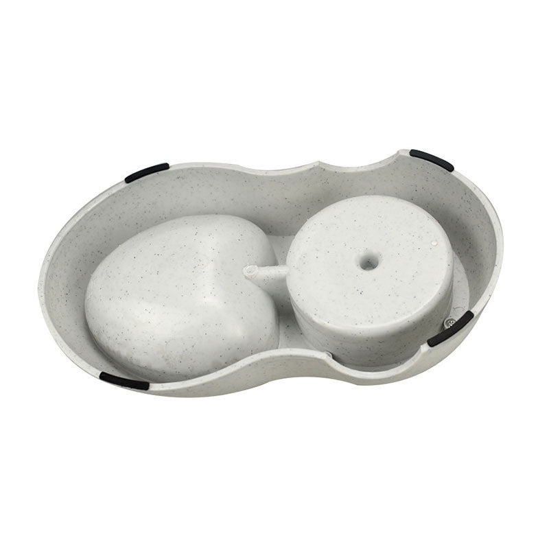 Plastic Pets Dog Food Bowl Water Dispenser