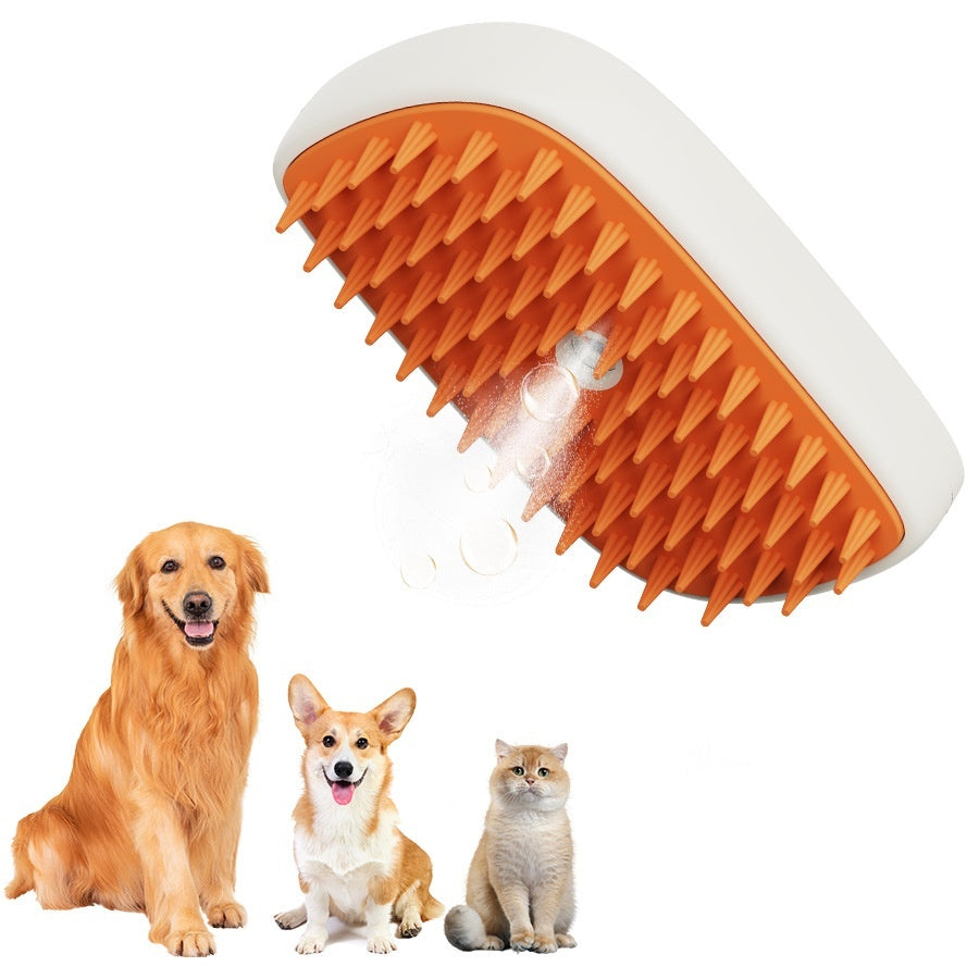 Pets Steam Brush Spray Massage Comb
