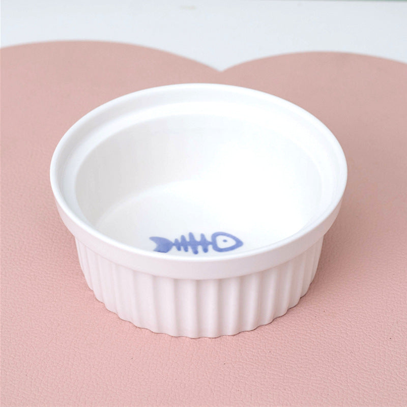 Cat Bowl Ceramic Double Bowl Water