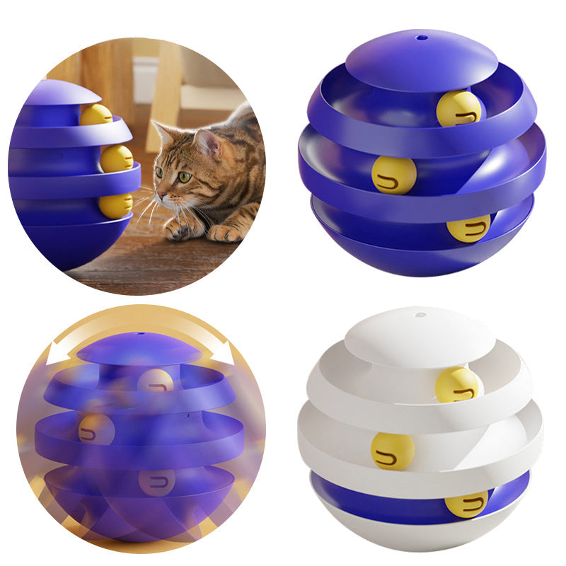 3 Layers Cat Toy Interactive Tower