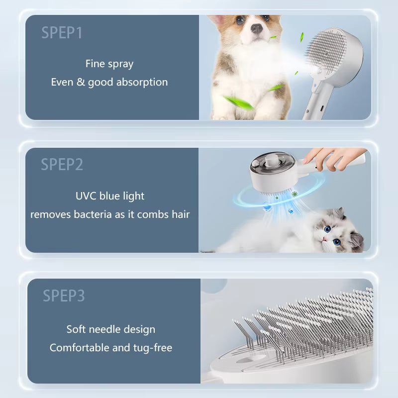 Cat Dog Steamy Brush Steam Brush