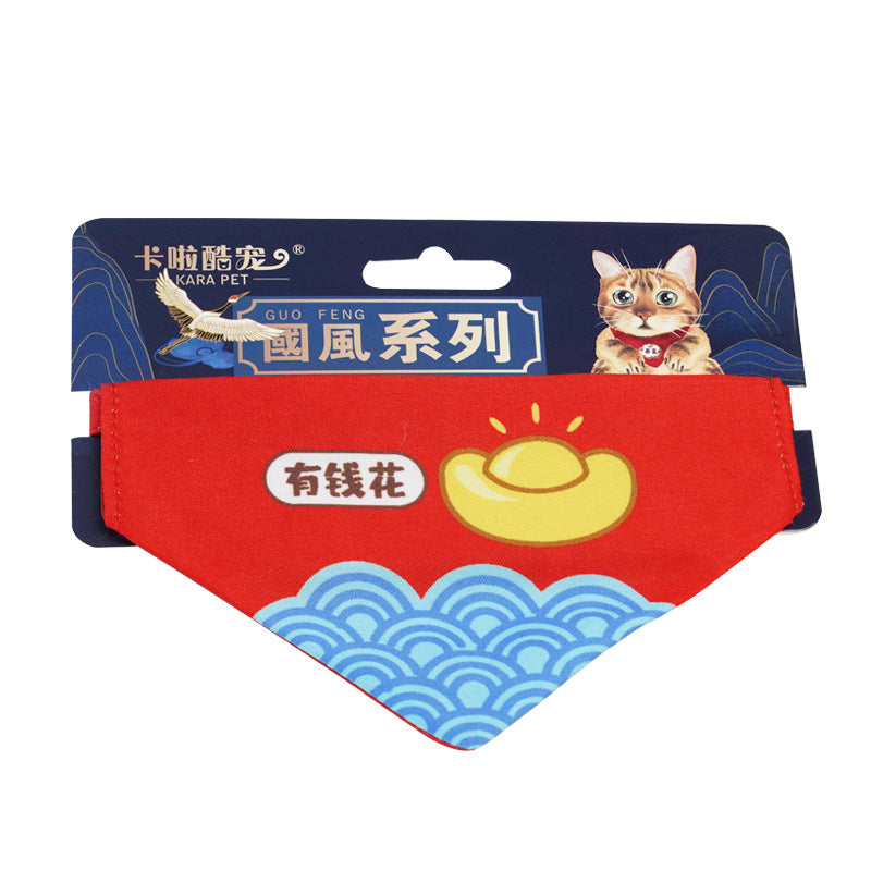 Adjustable Triangular Binder Decorations Pet Scarf Bib Supplies