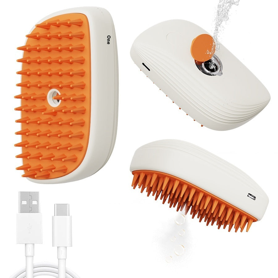 Pets Steam Brush Spray Massage Comb