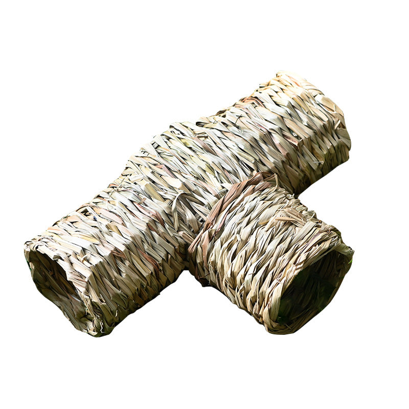 Porous Escape Pipe Straw Hamster Rabbit Toy Nest