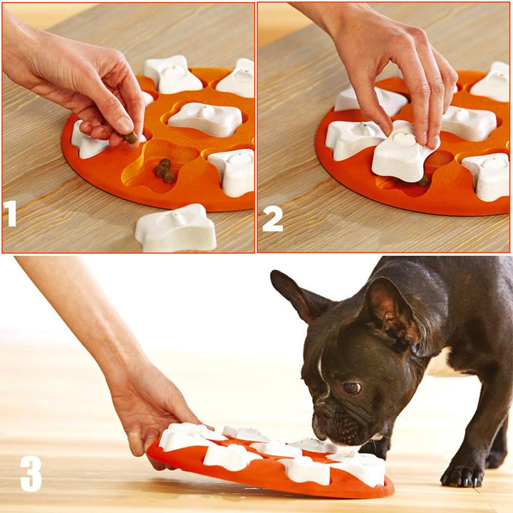 Interactive Puppy Dog Food Dispenser