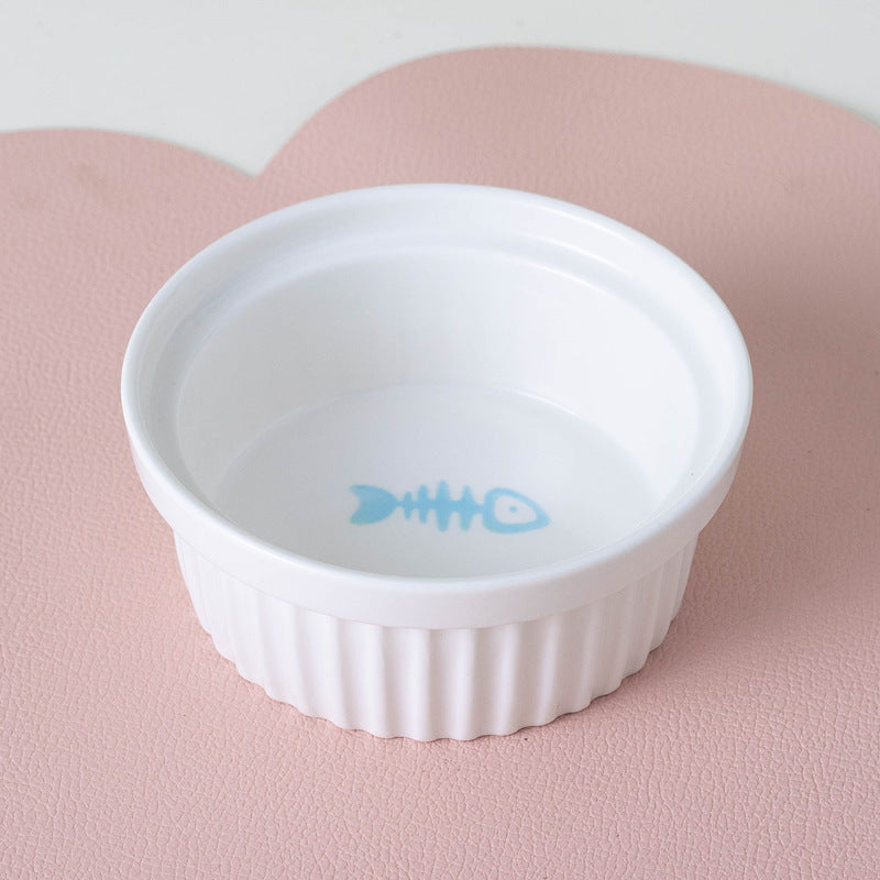 Cat Bowl Ceramic Double Bowl Water