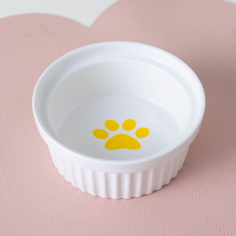 Cat Bowl Ceramic Double Bowl Water