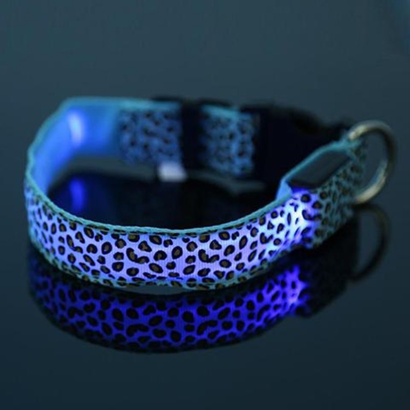 Adjustable Nylon Leopard Pet Collar