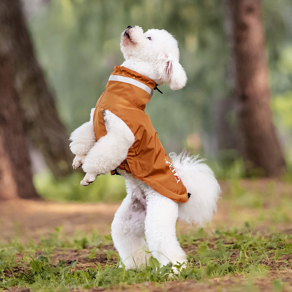 Windproof Raincoat Puppy Reflective Pet Poncho