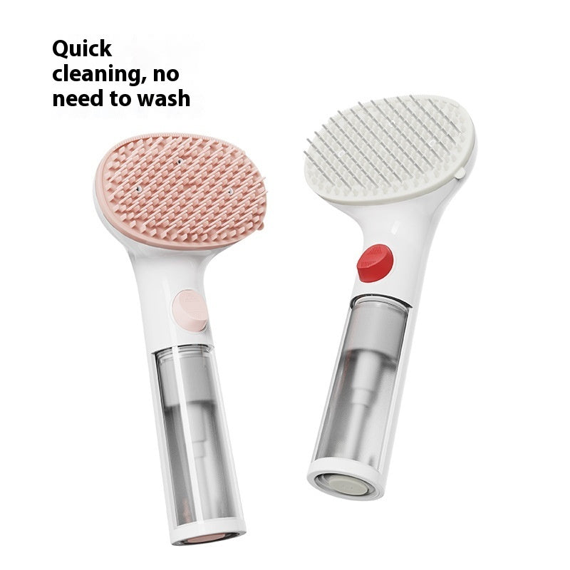 Pet Steam Brush Pet Cleaning Adjustable Comb