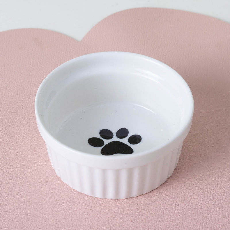 Cat Bowl Ceramic Double Bowl Water