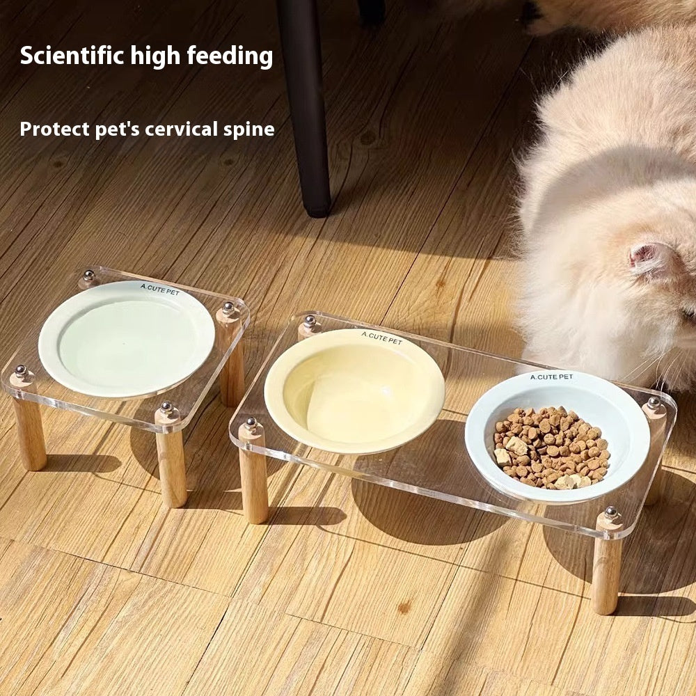 Cat Water Bowl Dog Basin Anti-tumble