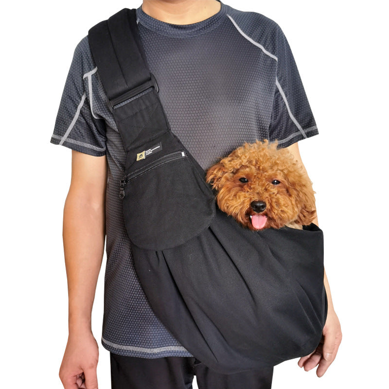 Pet Messenger Bag Canvas Material Backpack