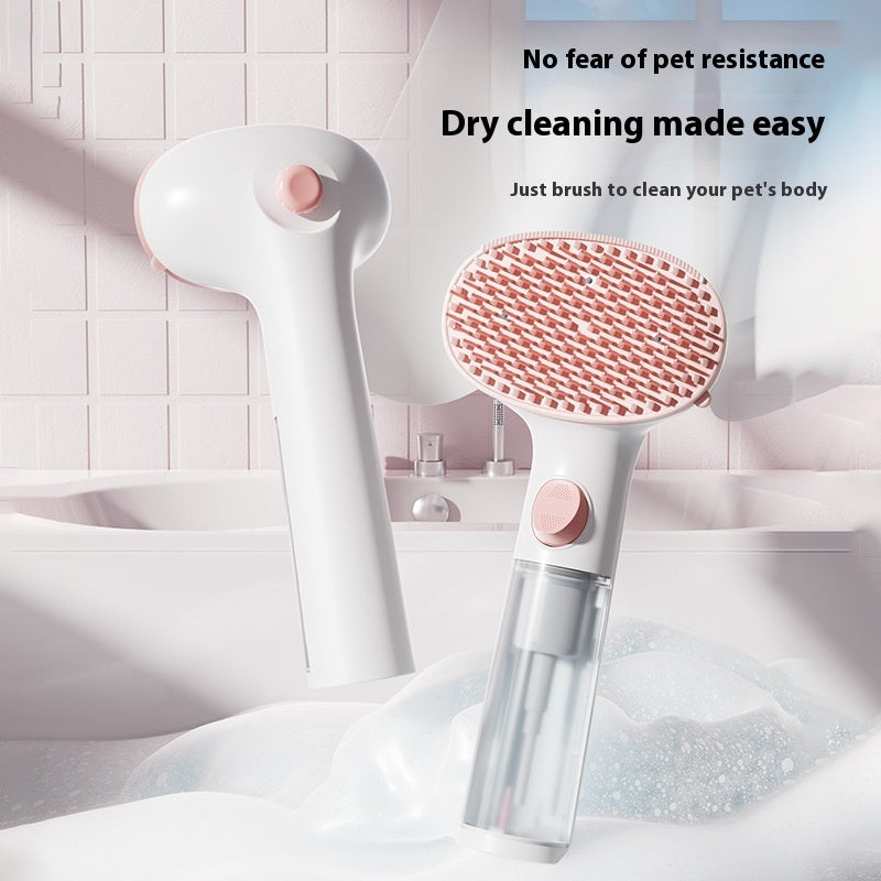 Pet Steam Brush Pet Cleaning Adjustable Comb