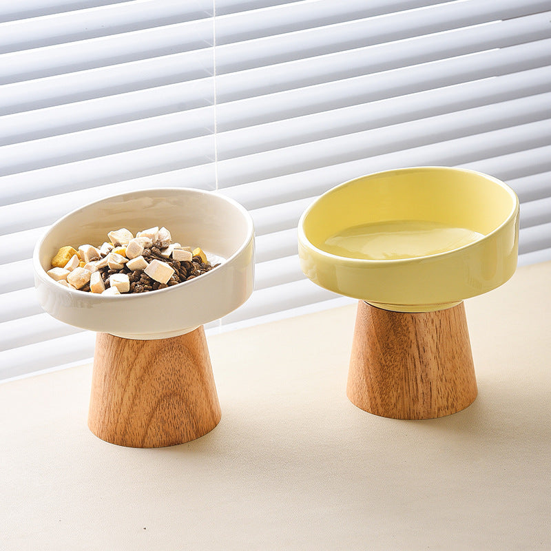 Cat Ceramic Bowl Puppy Dogs Food Water Dish
