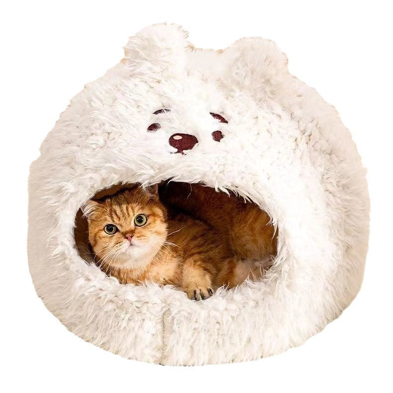 Semi Closed Pet Cat Nest Dog Sleeping Nest