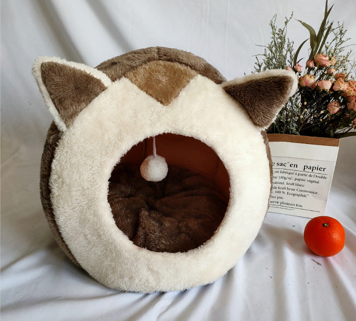 closed cat litter kennel winter plus velvet