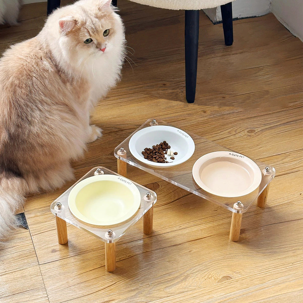 Cat Water Bowl Dog Basin Anti-tumble