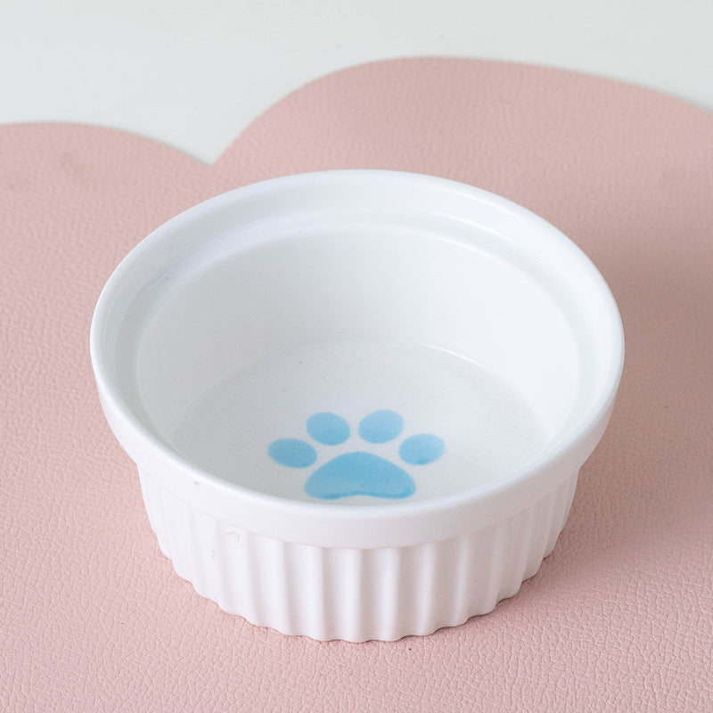 Cat Bowl Ceramic Double Bowl Water