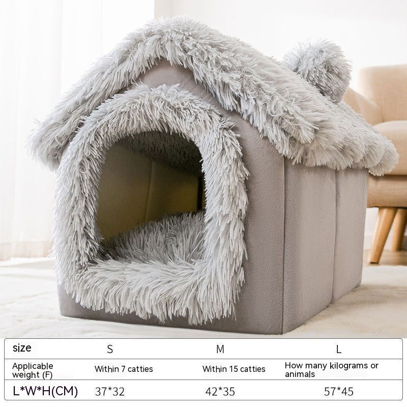 Pumpkin Dog Closed Windproof Pet Bed