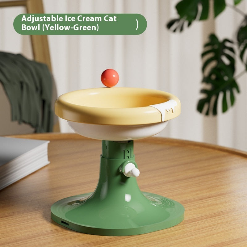 Lifting Ceramic Cat Feeding Bowl