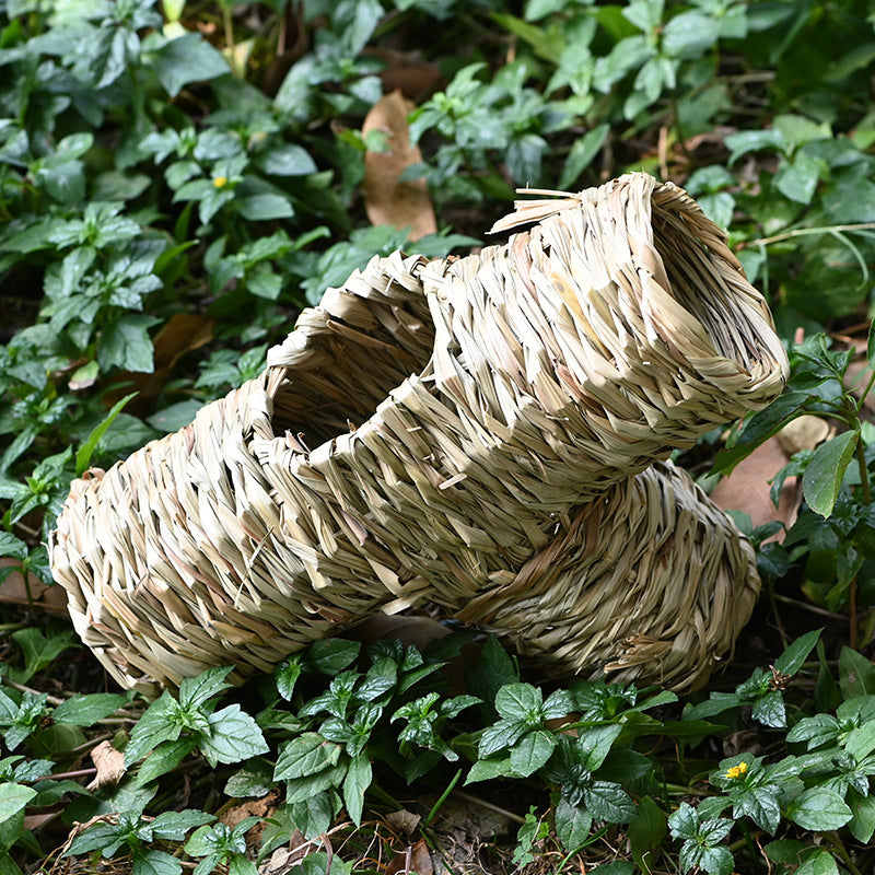 Porous Escape Pipe Straw Hamster Rabbit Toy Nest