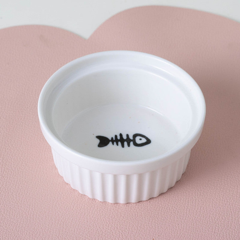 Cat Bowl Ceramic Double Bowl Water