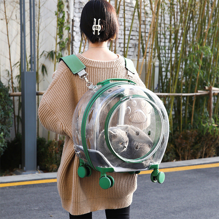 Transparent Trolley Bag Space Capsule