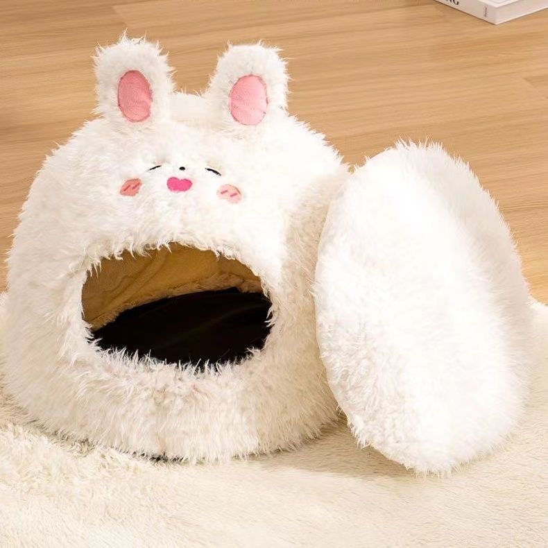 Semi Closed Pet Cat Nest Dog Sleeping Nest