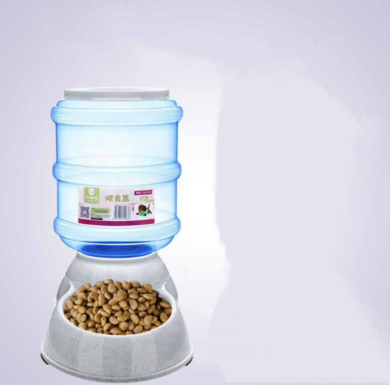 Plastic Pets Dog Food Bowl Water Dispenser