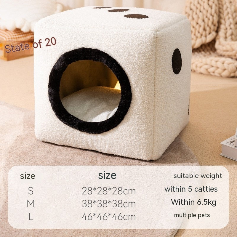 Pumpkin Dog Closed Windproof Pet Bed