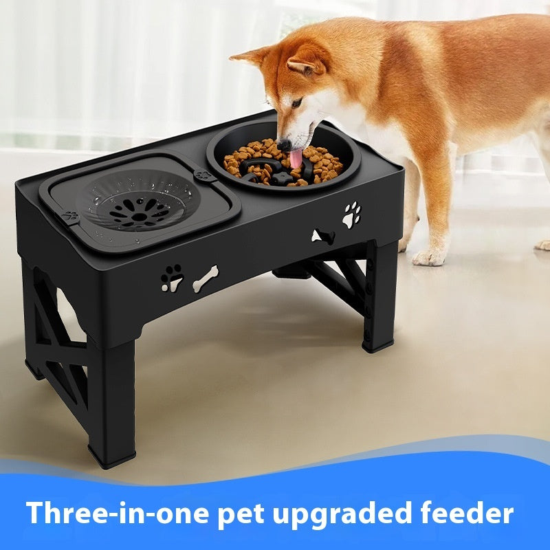 Double Bowl Integrated Lifting Dog Bowl