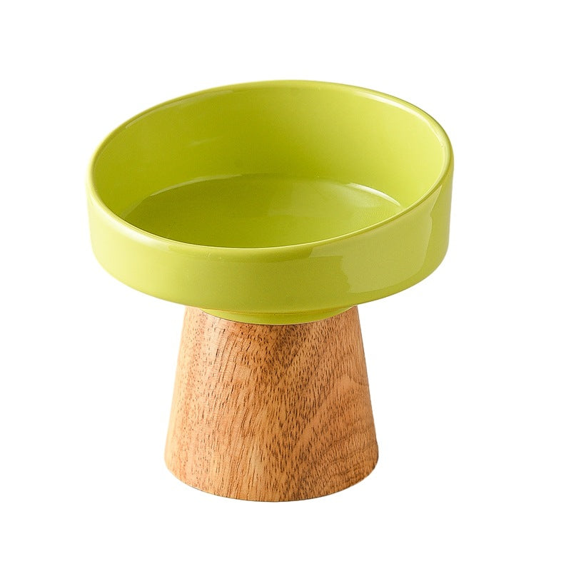 Cat Ceramic Bowl Puppy Dogs Food Water Dish